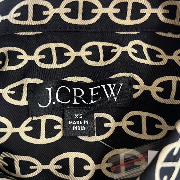 J. Crew shirtdress in chain print Size XS - Picture 6 of 10